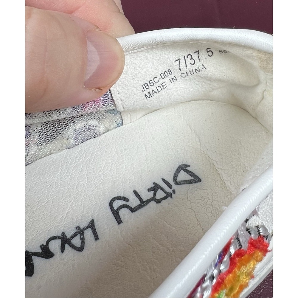 Dirty Laundry‎ Multicolor Beaded Mesh Top Sneakers Women Size 7 - Picture 6 of 7